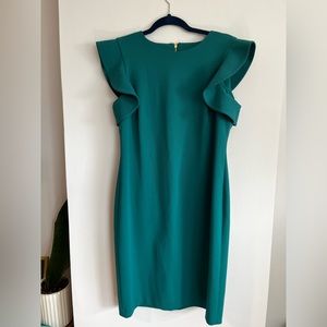 Calvin Klein. Size 12. Green dress.